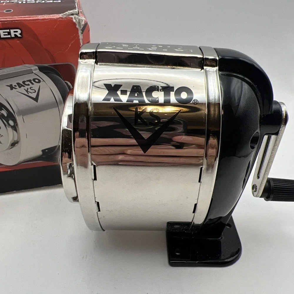 Boston / X-Acto KS Deluxe Wall-Mount Pencil Sharpener With Box New Old Stock